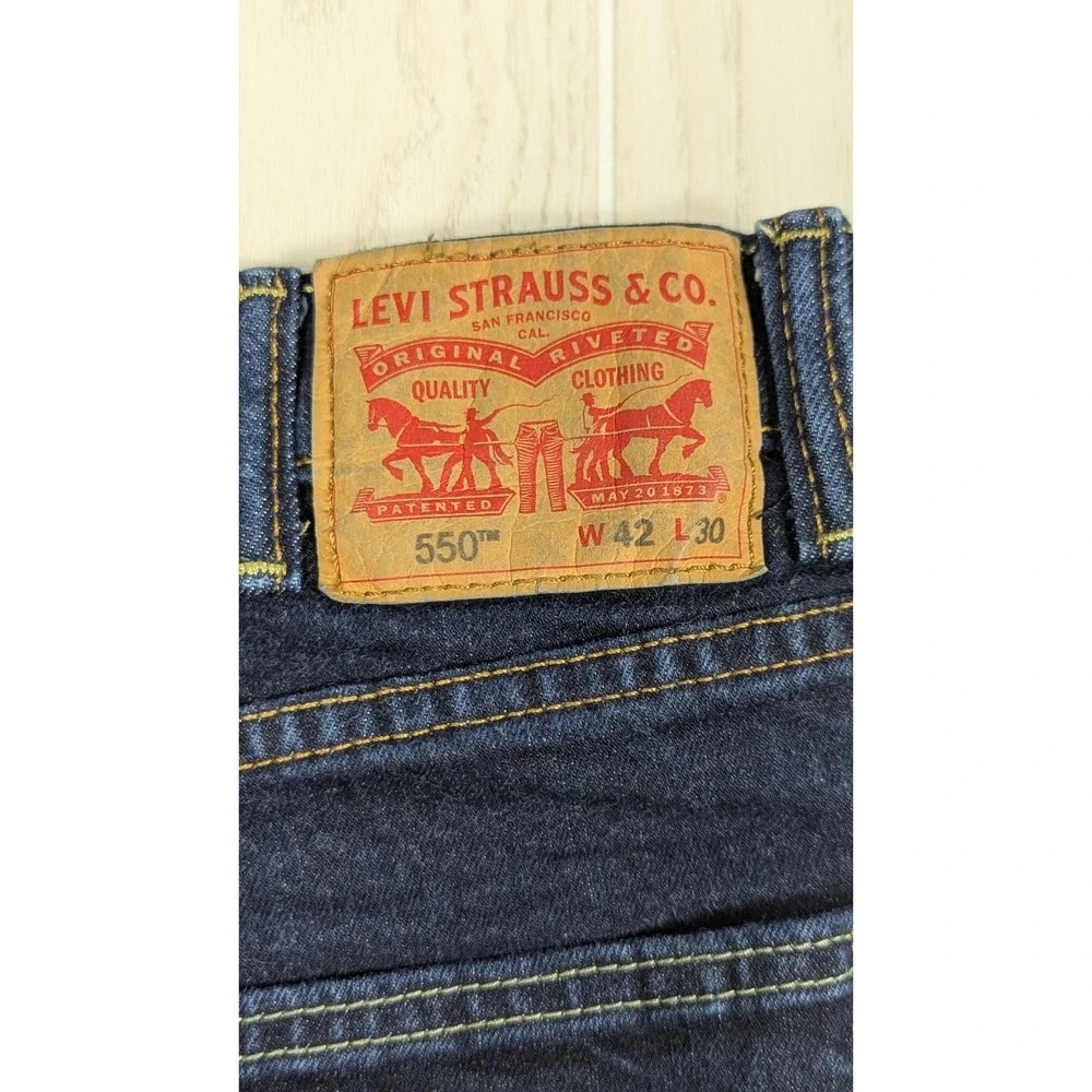 Levi's 550 Men's Jeans 42x30 Dark Wash Relaxed Fit
